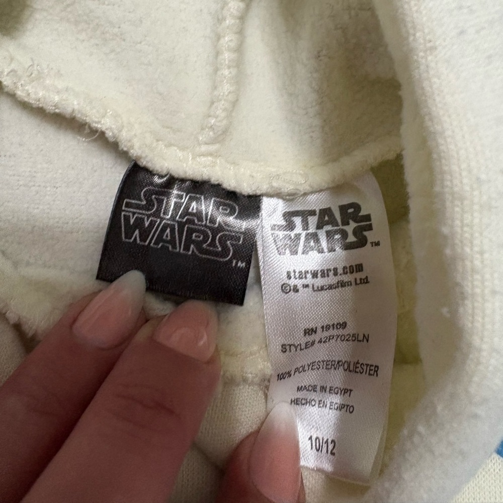 🌈 Star Wars Grogu (Baby Yoda) Hoodie – Size 10/12 – Soft & Cozy! - Picture 4 of 4